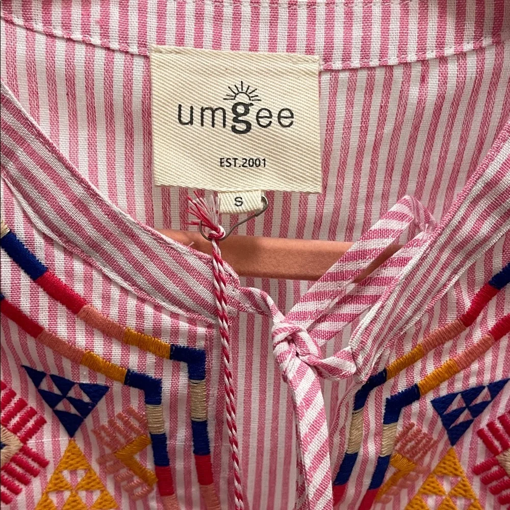 NWT Umgee Embroidered Bohemian Dress - Picture 5 of 6